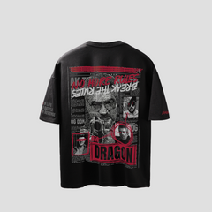 AK Red Dragon Oversized T-shirt Black